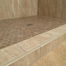Chattaroy Master Bathroom Low Height Shower Curb Detail 5
